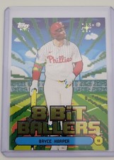 2026 Topps Series 1 Celebration Bryce Harper 8-Bit Ballers Green 17/99 SP