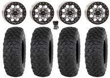 System 3 SB-7 15" Wheels Ti 6+1 35" Chicane DS Tires Polaris RZR Turbo R & Pro R