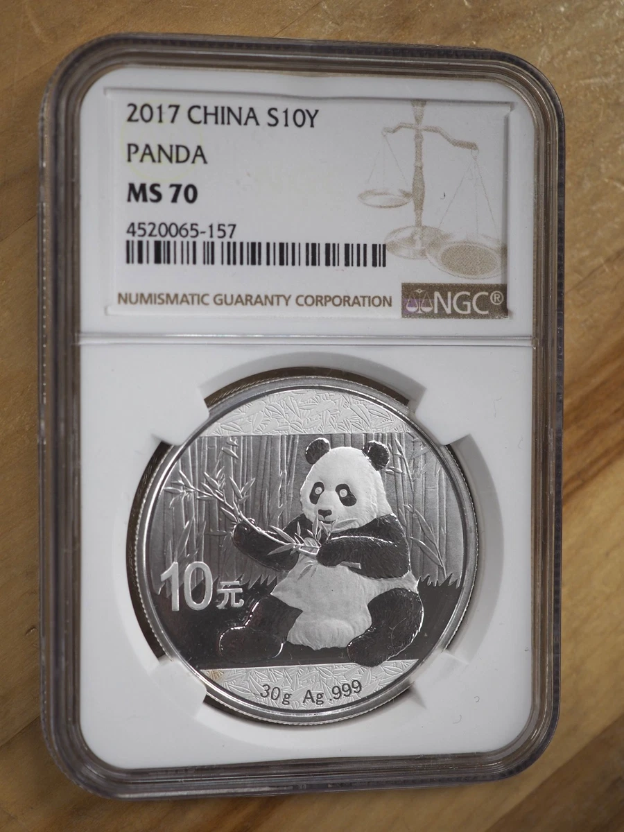 Chinese Panda MS 70 Graded 2017 Silver Bullion Coins for sale | eBay