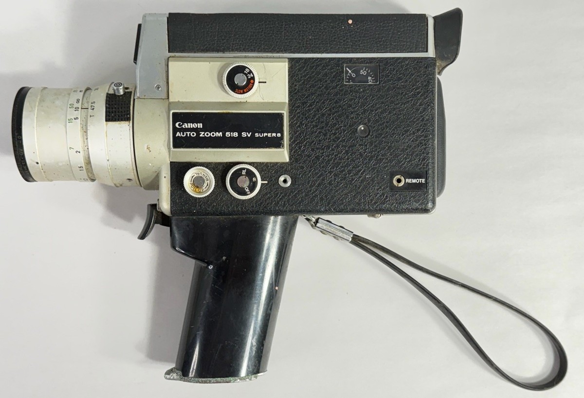 Canon Auto Zoom 518 SV Super 8 Movie Camera UNTESTED Parts Only | eBay