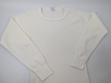 Vintage J.E Morgan Long John White Under Shirt Thermal Made in USA Size XL