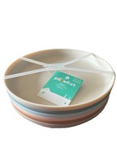 7.4" 6pk Plastic Kids' Dinner Plates, Reusable, Dishwasher  Microwave Safe New