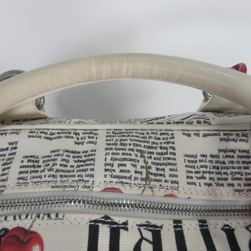 Borsa John Galliano Cherry Gazette giornale vintage Y2K borsetta Boston bag - Foto 19 di 20