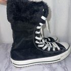 CONVERSE ALL STAR Suede / Fur Top Extra Hi Top Size M5 / W7 Rare Old Sneakers !! — photo 4