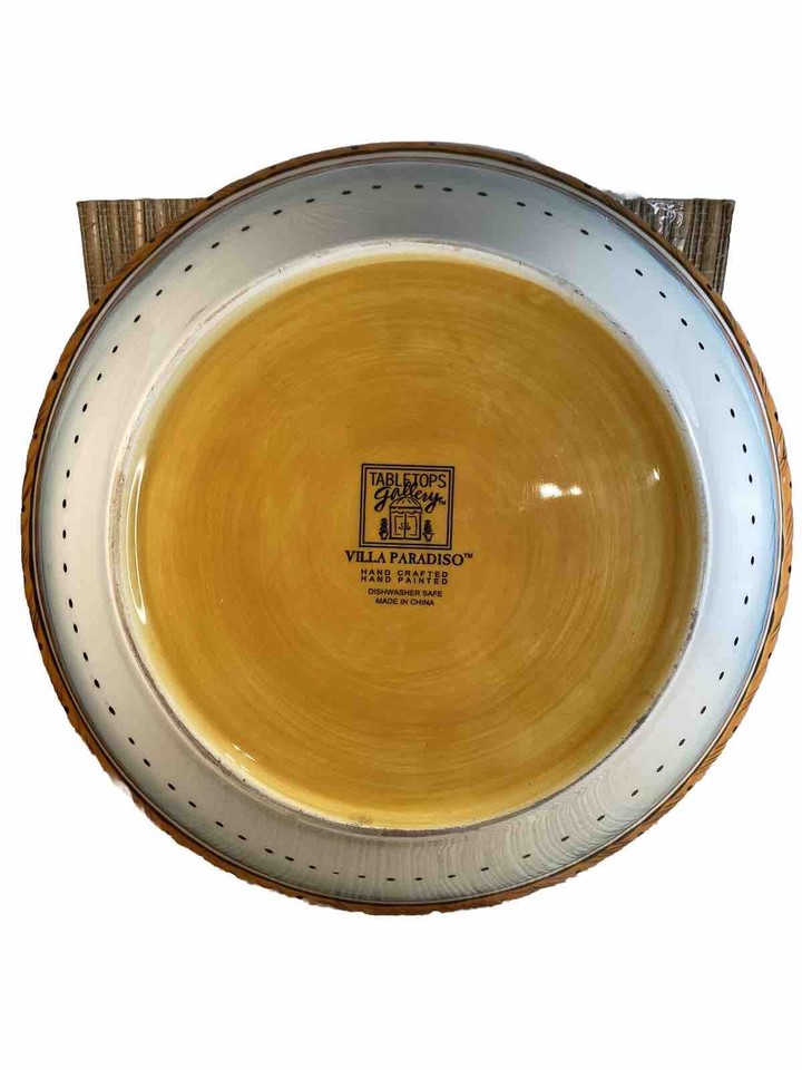Villa Paradiso Large 13.5” Serving Bowl By Tabletops Gallery Hand