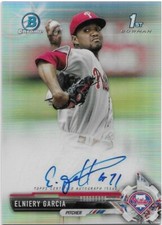 2017 Bowman Chrome ELNIERY GARCIA Auto Refractor /499