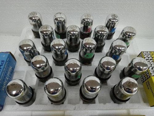 Sylvania 6SN7GTB "Chrome Dome" Angled "T" Plate Tubes (per tube)