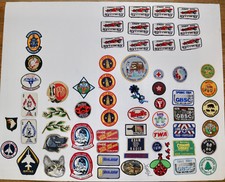 lot of 67 vintage and new patches space scouts products racing pets music