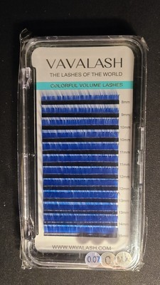 VAVALASH - Colorful Volume Blue Eyelash Extensions  0.07 C MIX 8-15mm