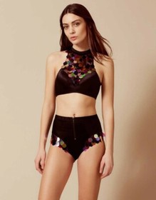 Agent Provocateur RENO Big Brief M/3 NWT Black Orig. $250 RARE! Silk! [A2]