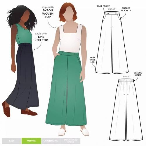 Style Arc Paper Sewing Pattern Loddon Pants - Picture 1 of 2