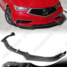 For 2018-2020 Acura TLX Carbon Look Front Bumper Body Kit Splitter Spoiler Lip