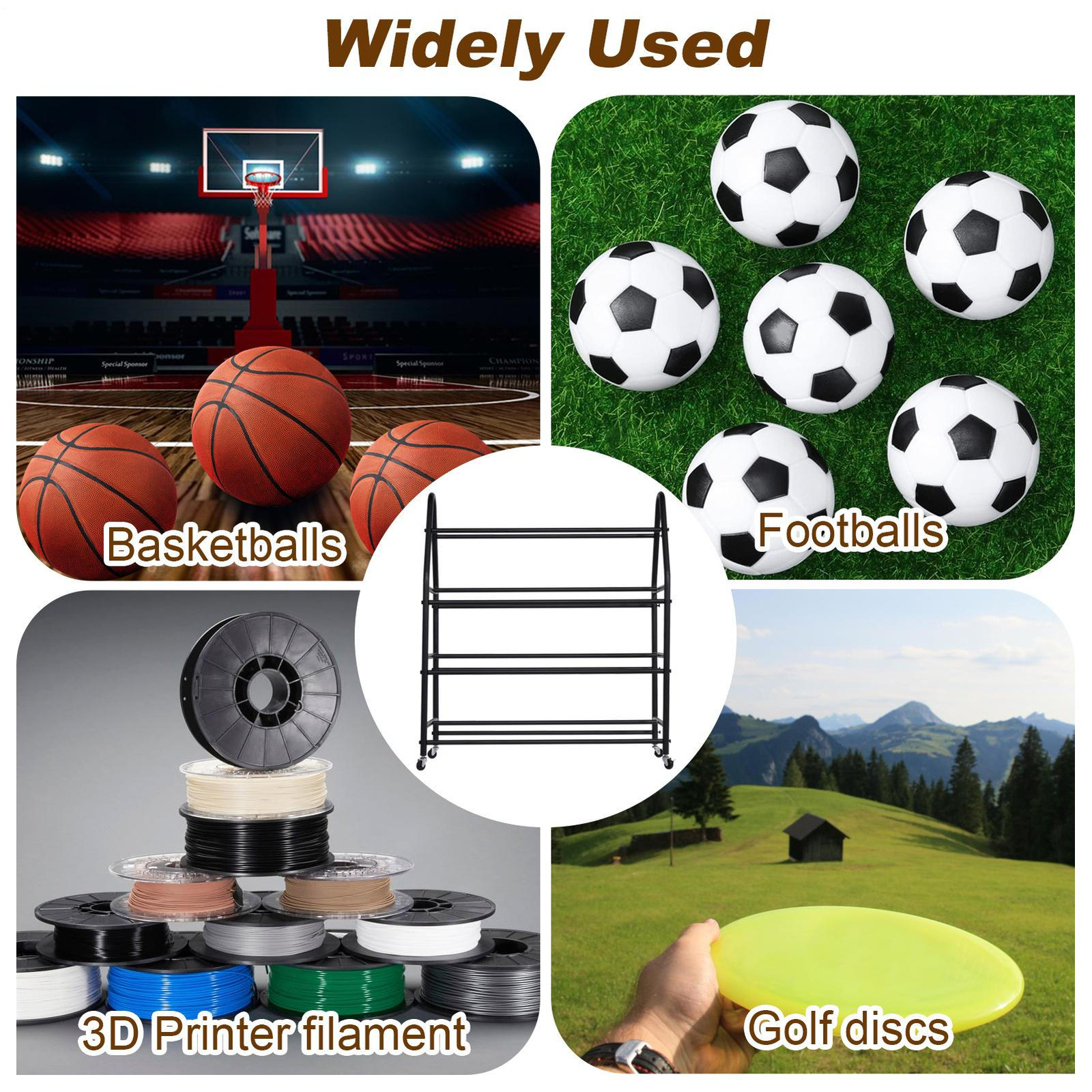 3D Printer Filament Storage Rack, Heavy Duty Storage Shelves for 100 Printing