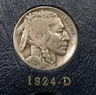 1924-D  Buffalo Nickel  - VG / Very Good  (SB)