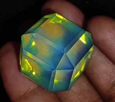 Untreated Opal Cube Welo Australian Certified Natural 120.20 Ct Green Gemstone