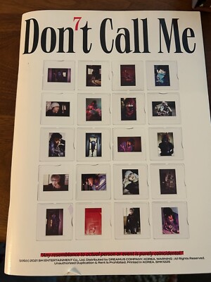 Shinee Don t Call Me 7th Album Photo Book+ all inclusions; good condition
