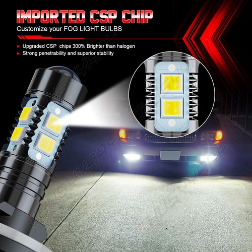 9007+880 LED Headlight High/Low Beam Fog Light Bulbs For Nissan Xterra 2003 2004 - Picture 14 of 16