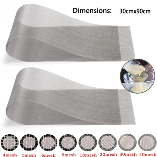 304 Stainlesss steel filter screen 4-500 Mesh Woven Wire  Screening Filter Sheet