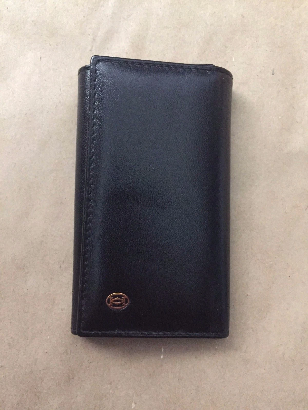 Cartier Paris Portafoglio triplo nero SPEDIZIONE GRATUITA!