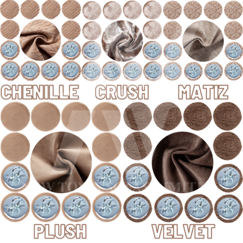 Covered Buttons Hoop Back Upholstery Fabric Button For Headboards Sofas 30L/18mm - Picture 22 of 71