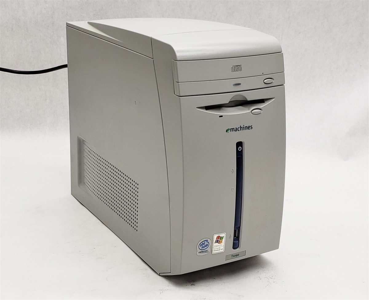 Vintage emachine T1090 Desktop PC Intel Celeron 900MHz 128MB RAM
