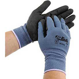 G-Tek174; Nitrile MicroSurface Nylon Grip Gloves 12 Pairs/Dozen S