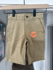 The Children s Place, Boys Uniform Stretch Chino Shorts - Flax, Size 6 Slim