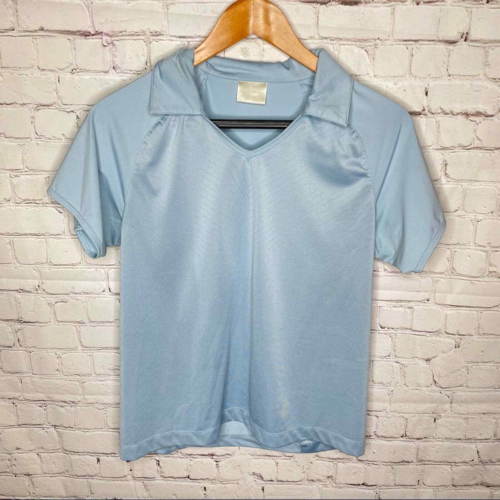 Nike Golf Pastel Blue Polo Shirt Womens Size Medium Gem