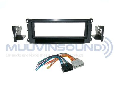 Radio Stereo Installation Mounting Dash Kit Combo Single DIN + Wire Harness D26