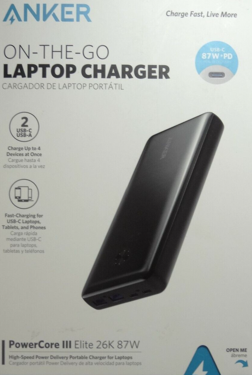 ポート anker powercore iii elite 25600 87w R8i1Gm50757894744 ブラック