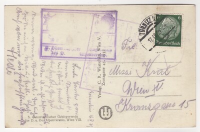 1939 Apr 17th. Picture Postcard. Tornitz to Vienna, Austria.
