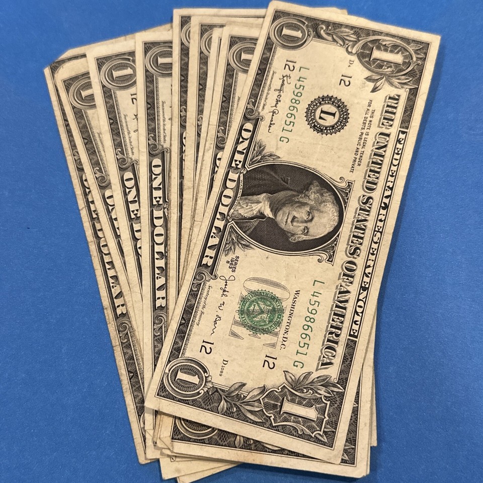 1963B One Dollar Barr Note $1 Bill Clean Circulated - 1 Note ...