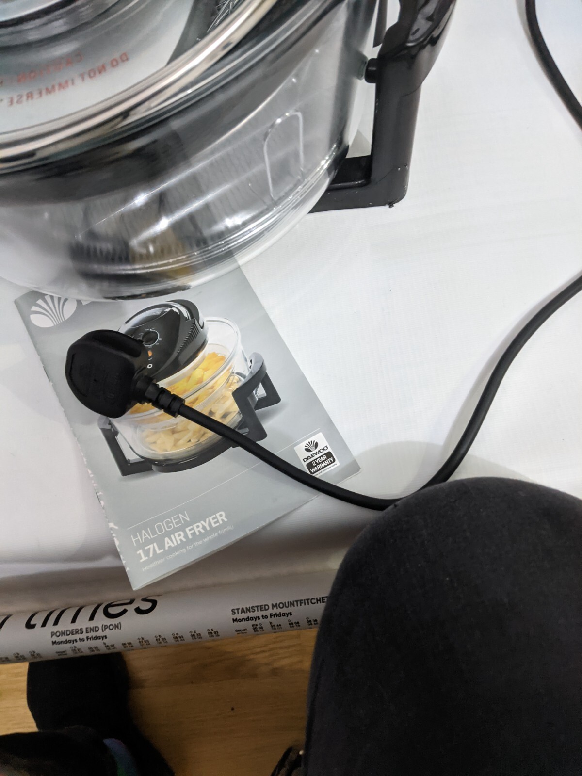 Daewoo Deluxe Halogen Air Fryer 17L Black (SDA1032) 5024996806373 eBay