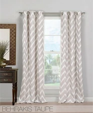 Duck River Behrakis 40" X 84" Chevron Print Curtain Panel -1 Panel Only T4101188