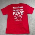 Jeff Gordon Shirt Mens Medium Shirt Red 2015 Drive For Five Racing Nascar — photo 2