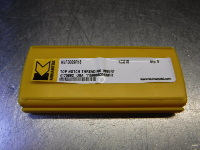 Kennametal Carbide Threading Inserts QTY5 NJF3009R18 KCU10 (LOC1731)