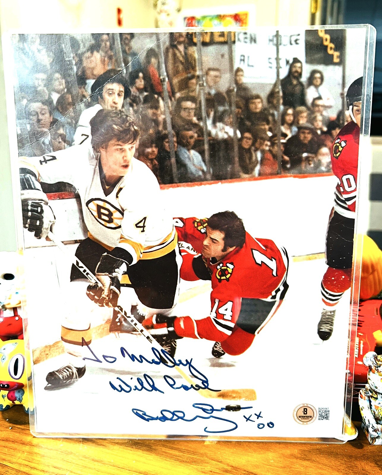 Bobby Orr Autographed Signed Boston Bruins 8x10 Photo Beckett BAS Holo READ 