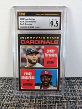 2020 Topps Heritage RC, Randy Arozarena / Junior Fernandez, CSG 9.5