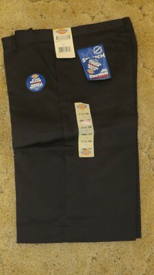 Dickies Girl's School Bermuda Shorts Stretch Uniform KR714BK Size 15 Black 36x13
