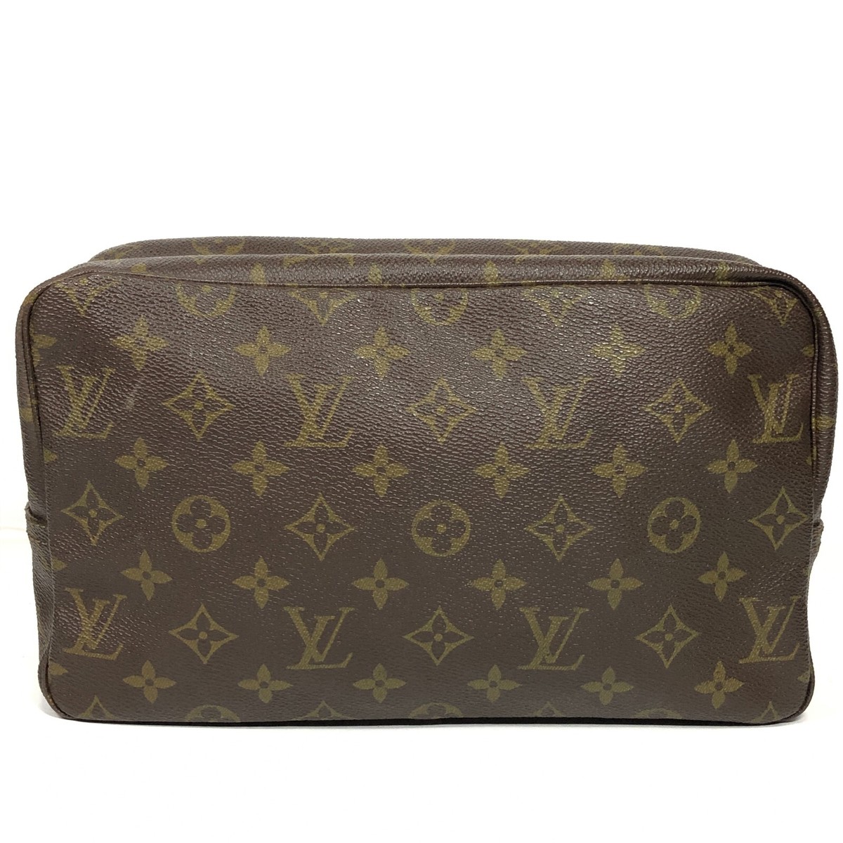 Auth Louis Vuitton Trousse Toilette 28 Cosmetic Pouch Monogram