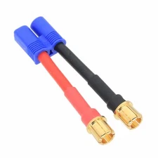 Brushless Motor Bullets 8mm Male to EC3 Male cable 12AWG 5CM Leads