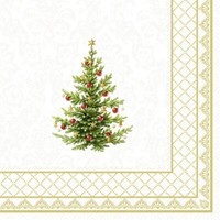 "Ihr Servietten \"Classic Christmas Tree Gold\" 25X25 Cm Weihnachten Xmas"