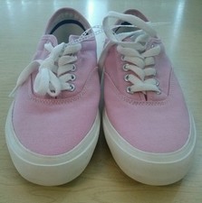New W/O Box Converse All Star Mens Sz 7 Womens Sz8.5 Pink White Canvas Shoes24