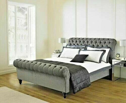 Cross sale velvet bed