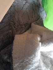 Thickened Super Soft Gray/White Comforter Queen Size New Open Box Velvety