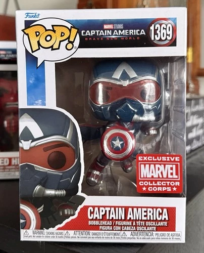 Funko Pop! Marvel: CAPTAIN AMERICA #1369 Collector Corps Exclusive w/Protector