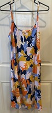 Cassie Byrnes Uniqlo Colorful Print Spaghetti Straps Sundress Viscose Size M