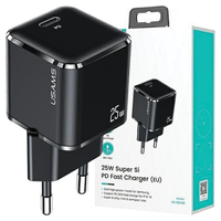 Usams T42 USB-C NetzladegeräT 25W PD3.0 Schwarz