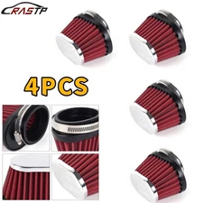 4Pcs Motorcycle High Flow Air Filter 51mm For Motocross Scooter Air Pods Cleaner