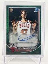 2025-26 Bowman Basketball Lachlan Olbrich Auto RC #BCALO Green Reptillian /99